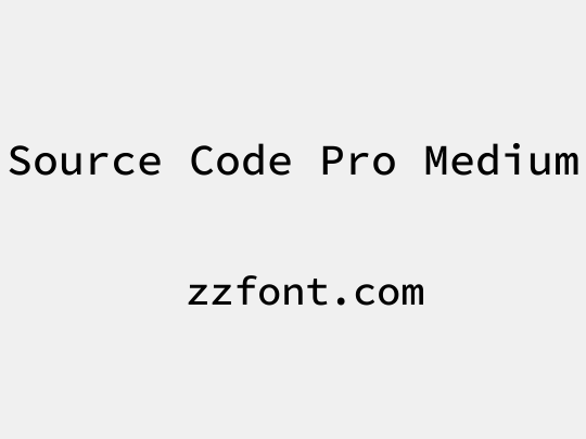 Source Code Pro Medium