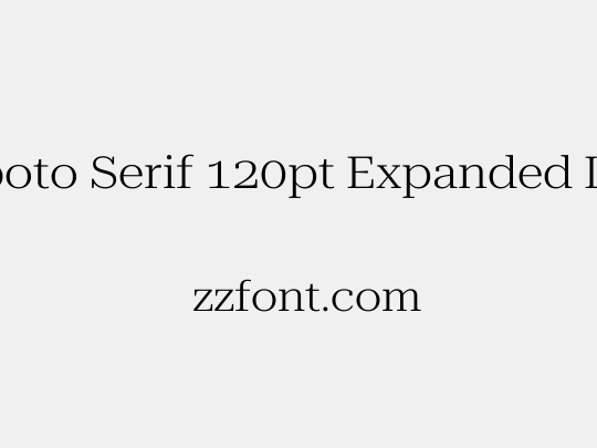 Roboto Serif 120pt Expanded Light