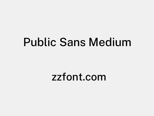 Public Sans Medium