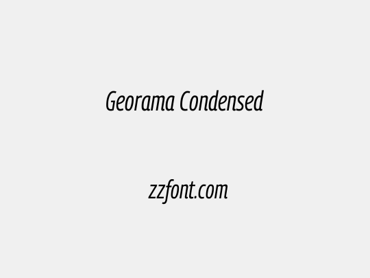 Georama Condensed