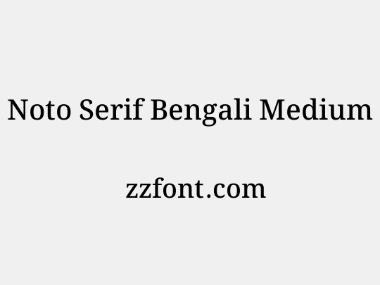 Noto Serif Bengali Medium