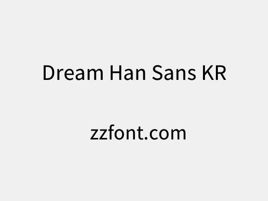 Dream Han Sans KR