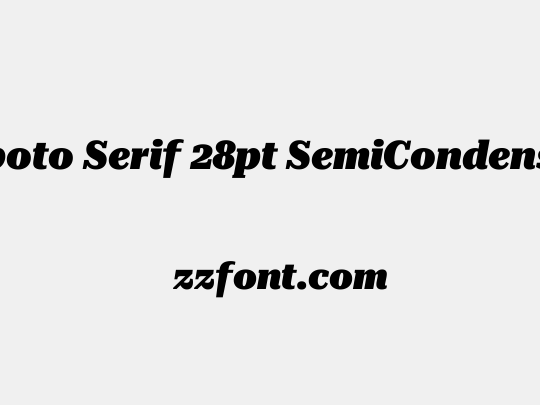 Roboto Serif 28pt SemiCondensed Black