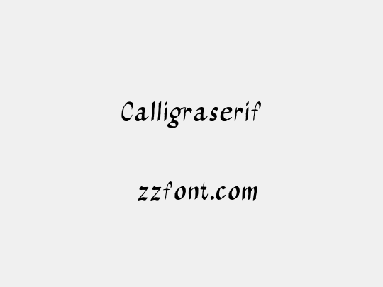 Calligraserif