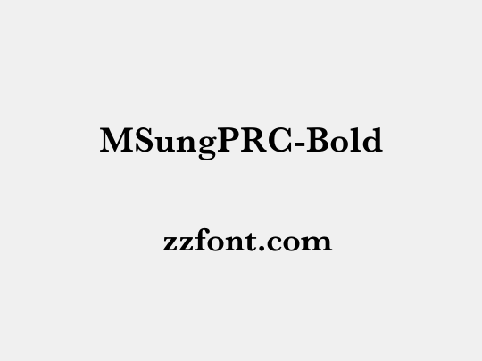 MSungPRC-Bold