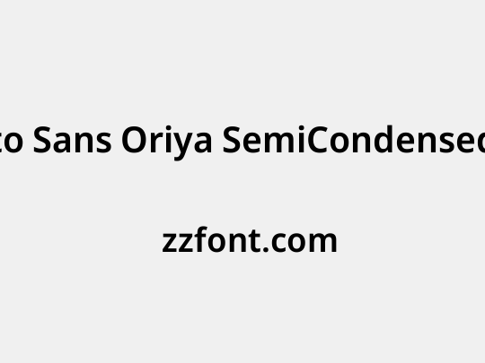 Noto Sans Oriya SemiCondensed SemiBold