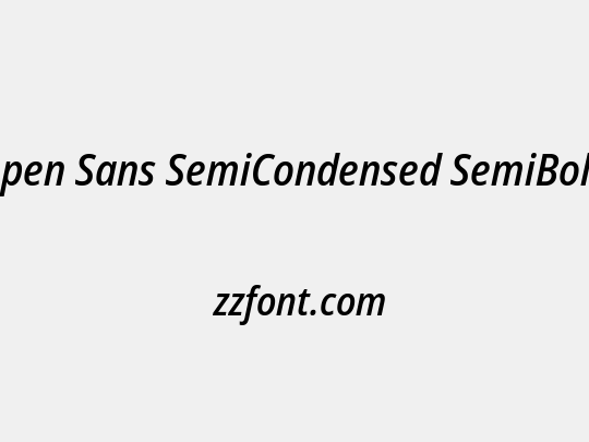 Open Sans SemiCondensed SemiBold