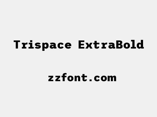 Trispace ExtraBold