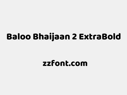 Baloo Bhaijaan 2 ExtraBold