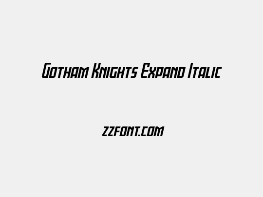 Gotham Knights Expand Italic