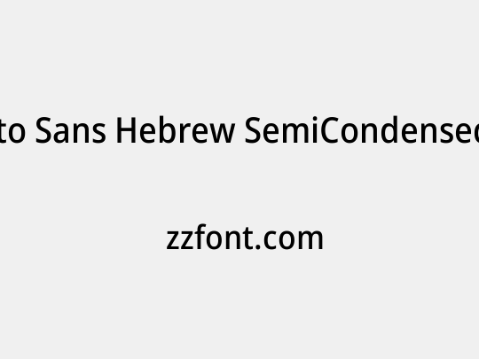 Noto Sans Hebrew SemiCondensed Medium