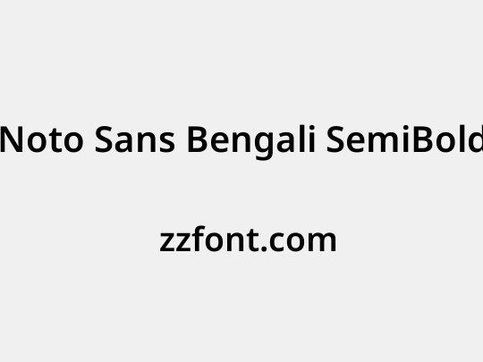 Noto Sans Bengali SemiBold