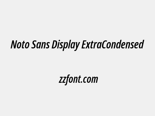 Noto Sans Display ExtraCondensed SemiBold