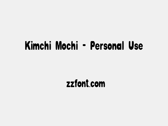 Kimchi Mochi - Personal Use