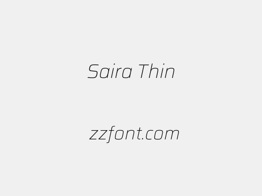 Saira Thin