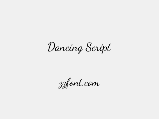 Dancing Script