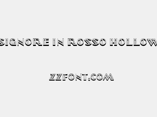 Signore in Rosso Hollow