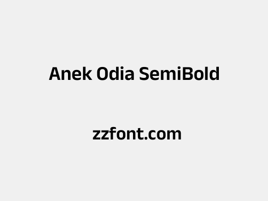 Anek Odia SemiBold