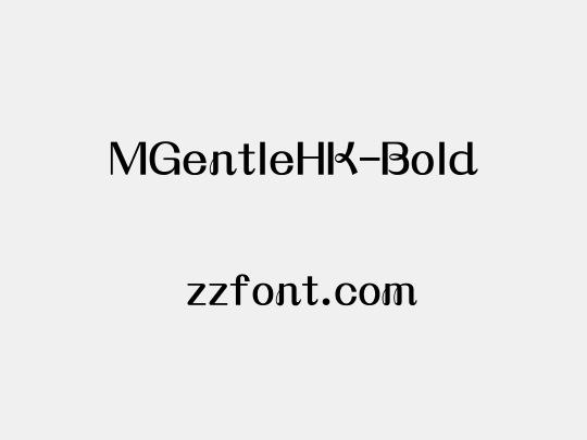 MGentleHK-Bold