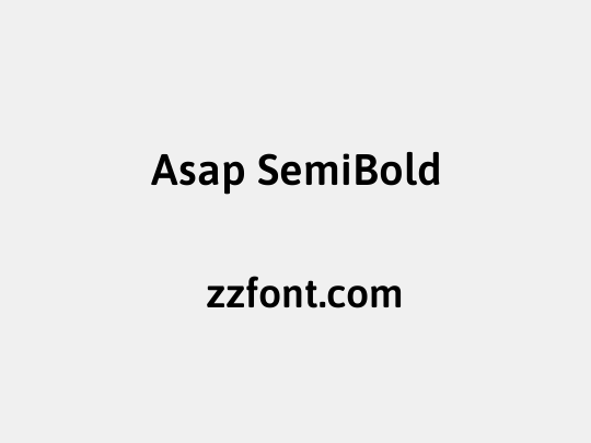 Asap SemiBold