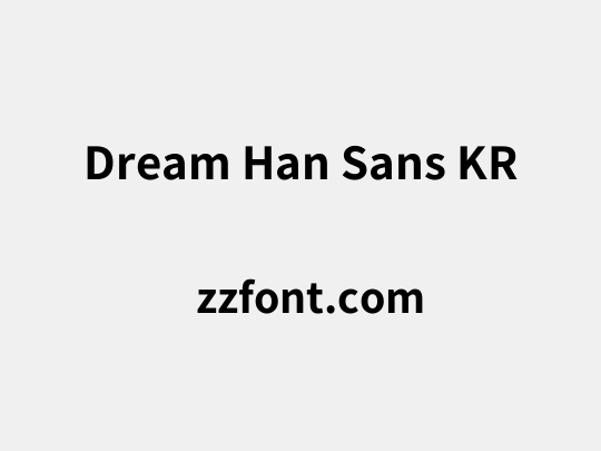 Dream Han Sans KR