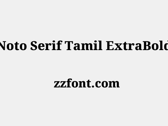 Noto Serif Tamil ExtraBold