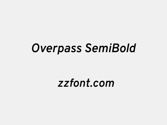 Overpass SemiBold