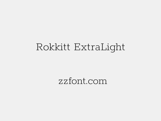 Rokkitt ExtraLight