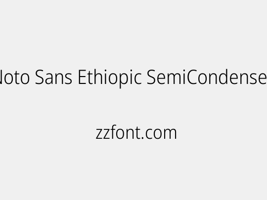 Noto Sans Ethiopic SemiCondensed Light