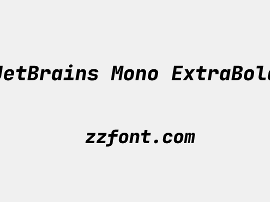 JetBrains Mono ExtraBold