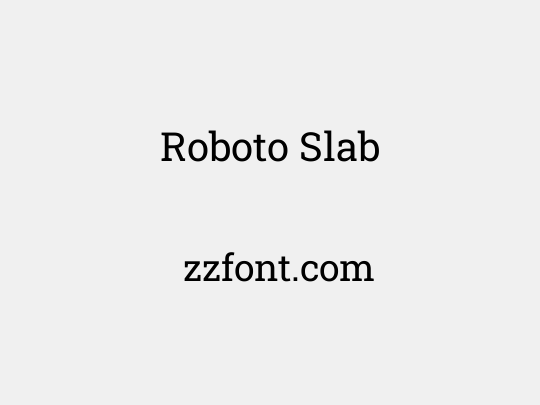 Roboto Slab