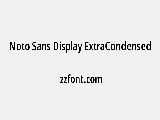 Noto Sans Display ExtraCondensed Medium