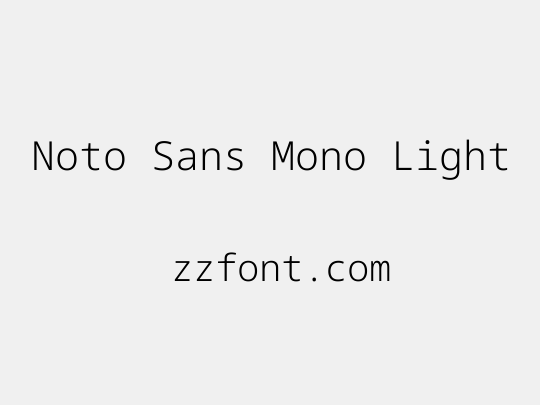 Noto Sans Mono Light