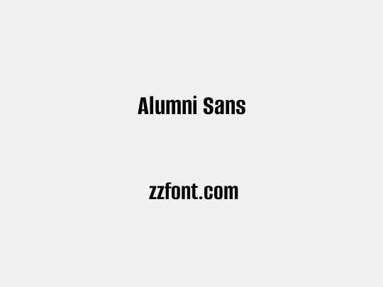 Alumni Sans