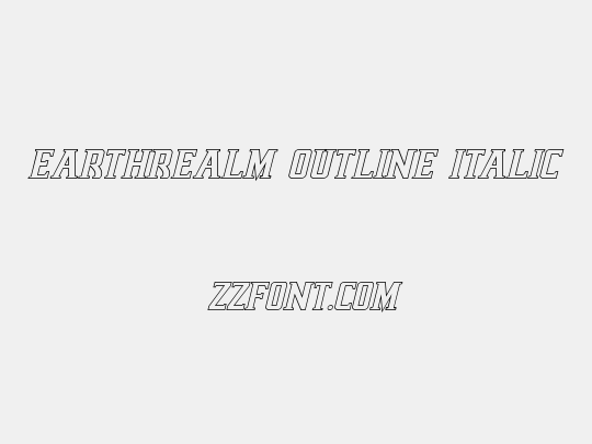 Earthrealm Outline Italic