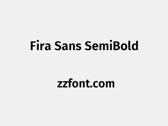 Fira Sans SemiBold