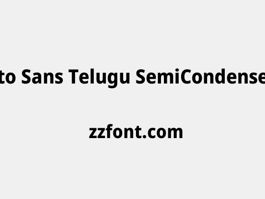 Noto Sans Telugu SemiCondensed ExtraBold