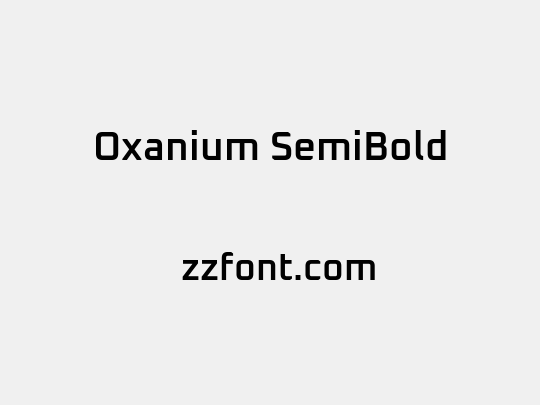 Oxanium SemiBold