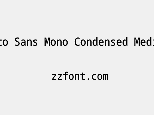 Noto Sans Mono Condensed Medium