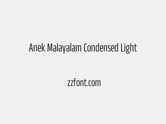 Anek Malayalam Condensed Light