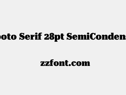 Roboto Serif 28pt SemiCondensed Black