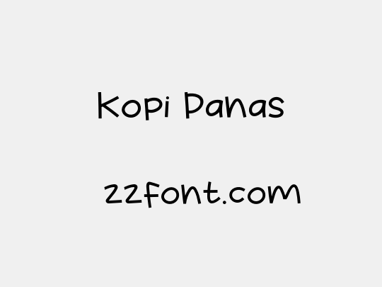 Kopi Panas