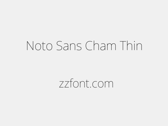 Noto Sans Cham Thin