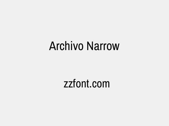 Archivo Narrow