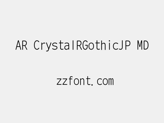 AR CrystalRGothicJP MD