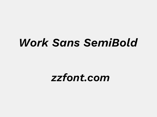 Work Sans SemiBold