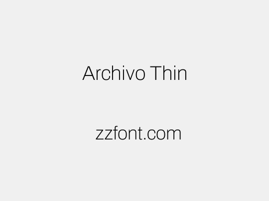 Archivo Thin