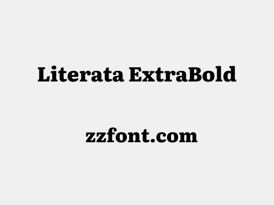 Literata ExtraBold