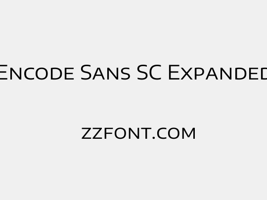 Encode Sans SC Expanded