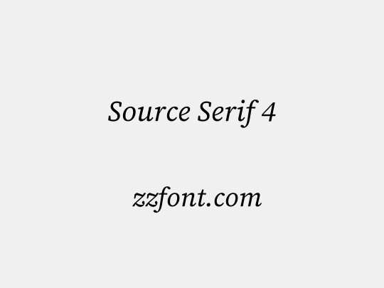 Source Serif 4